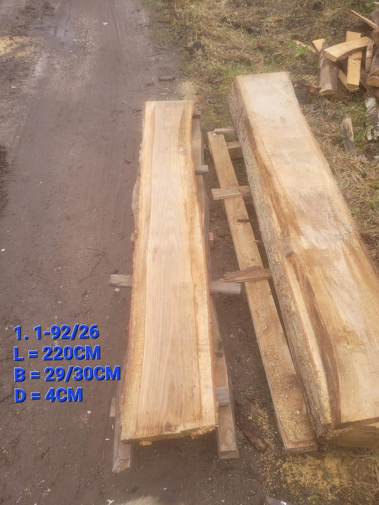 Schaaldeel vensterbank boomplank schap INLAND EIKEN, Ophalen of Verzenden, Nieuw, 250 cm of meer, Planken