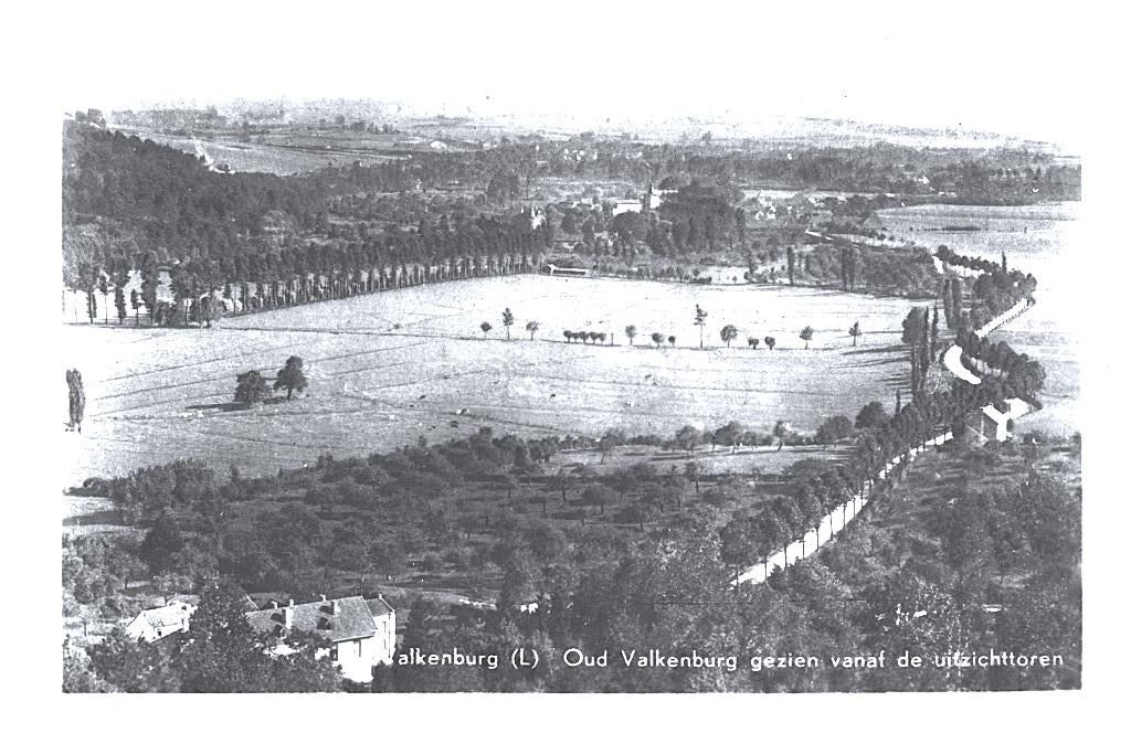 963755 Valkenburg 1952 Gelopen met postzegel, Ophalen of Verzenden, 1940 tot 1960, Gelopen, Limburg