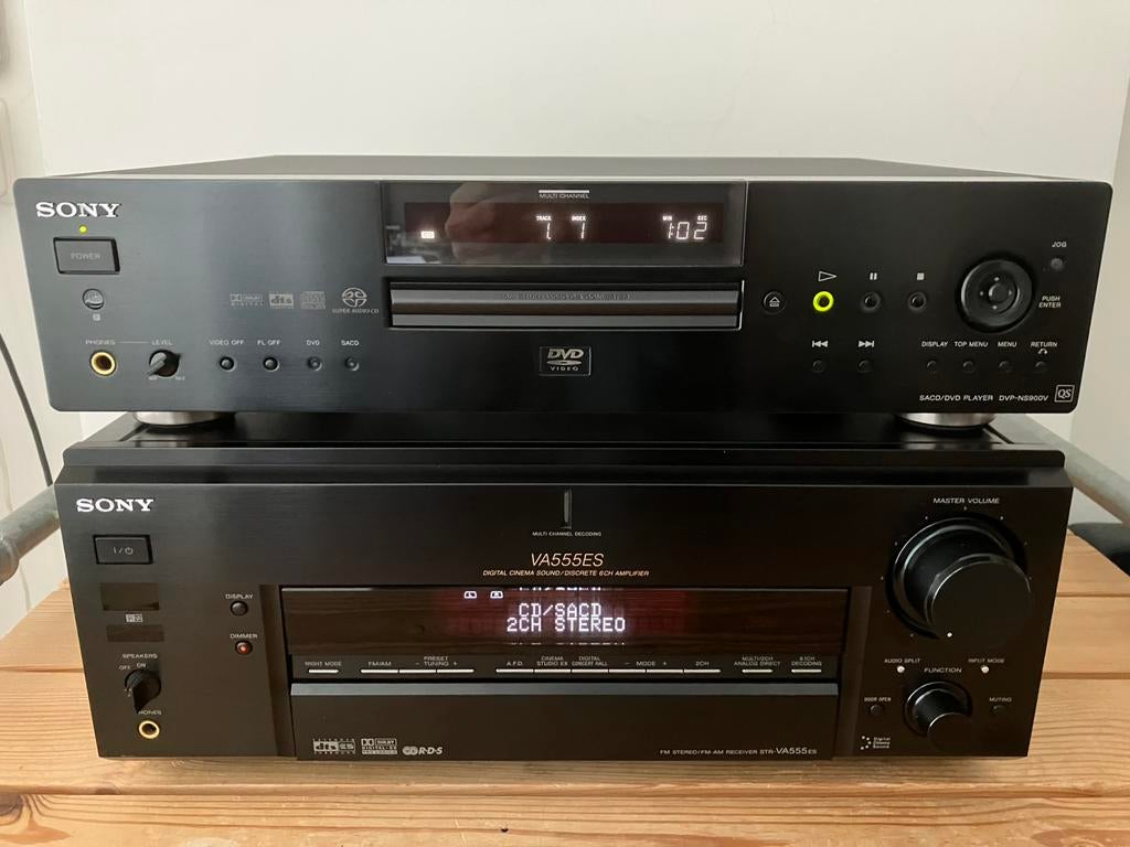 Sony STR VA 555 ES high-end 6.1 Versterker met AB, Ophalen, Zo goed als nieuw, 60 tot 120 watt, Sony