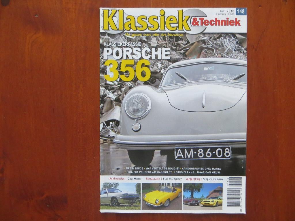 Klassiek & Techniek 148 Porsche 356, Opel Manta B, Stag Aut., Ophalen of Verzenden, Nieuw, Porsche
