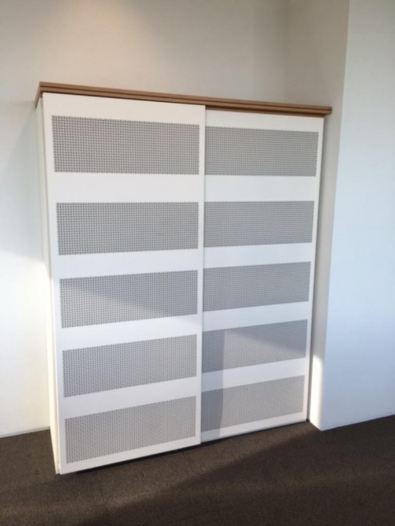72 x Aspa K1 akoestische schuifdeurkast, H 200 x B 160 cm., Ophalen, Gebruikt, 200 cm of meer, 150 tot 200 cm