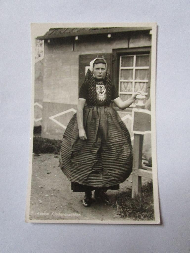 Ansichtkaart Axelse Klederdrachten 1963, Verzenden, 1960 tot 1980, Gelopen, Zeeland