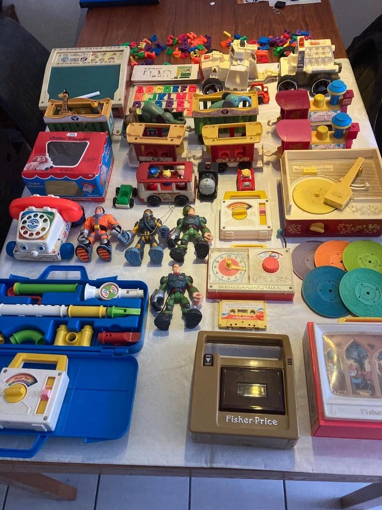 Grote collectie retro vintage Fisher Price, Ophalen of Verzenden