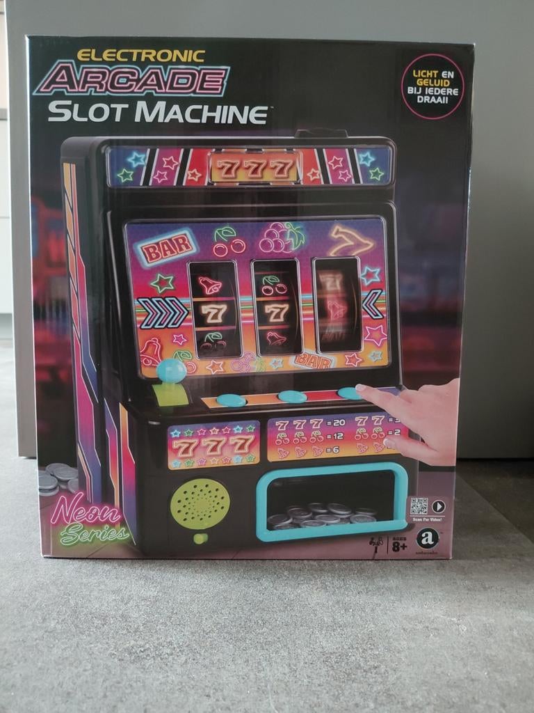 Arcade Slotmachine - Nieuw in doos!, Hobby en Vrije tijd, Gezelschapsspellen | Bordspellen, Ophalen, Nieuw
