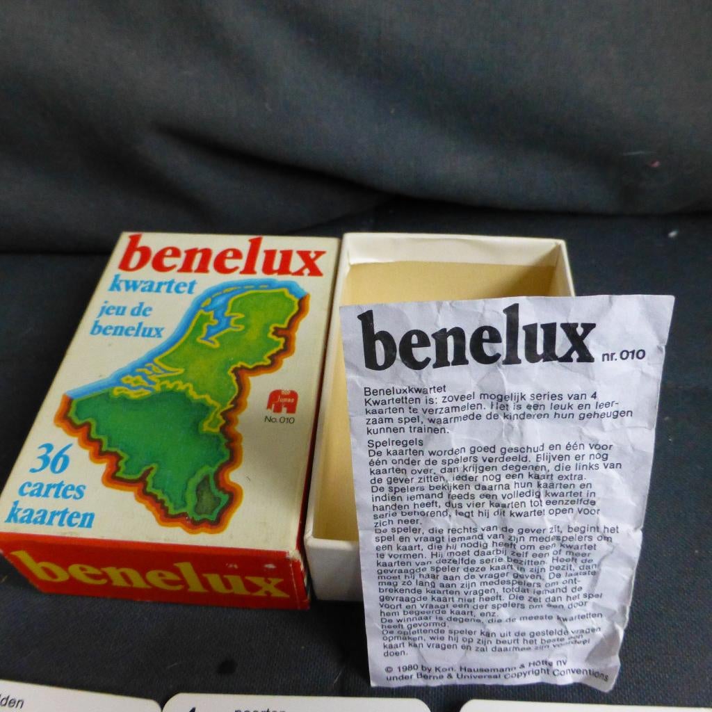 Kwartet Benelux van Jumbo nr 10, Ophalen of Verzenden, Zo goed als nieuw, Kwartet(ten)