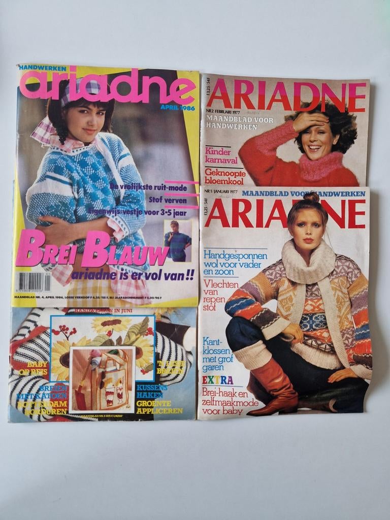 4 Ariadne Handwerken, jan, febr 1977, juni 1979, april 1986, Ophalen