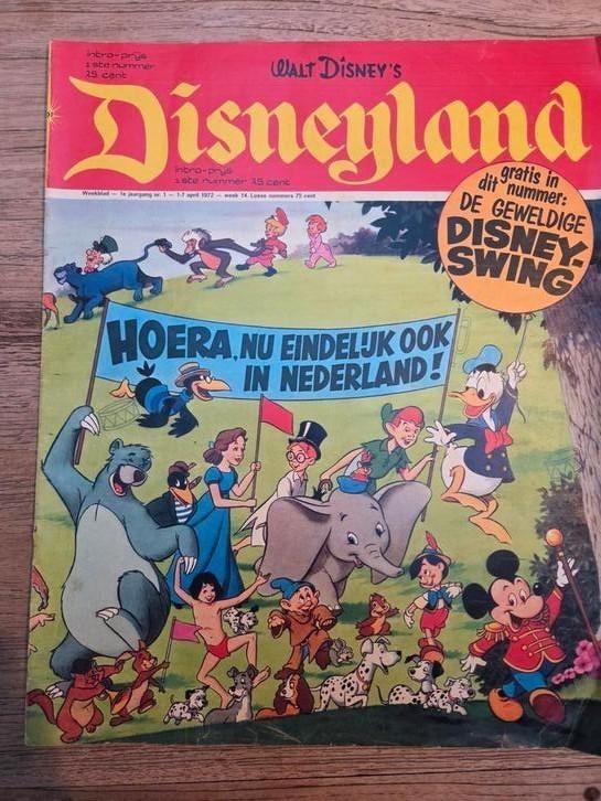 Disneyland deel 1 t/m 39, eerste jaargang 1972, Meerdere stripboeken, Ophalen of Verzenden, Gelezen