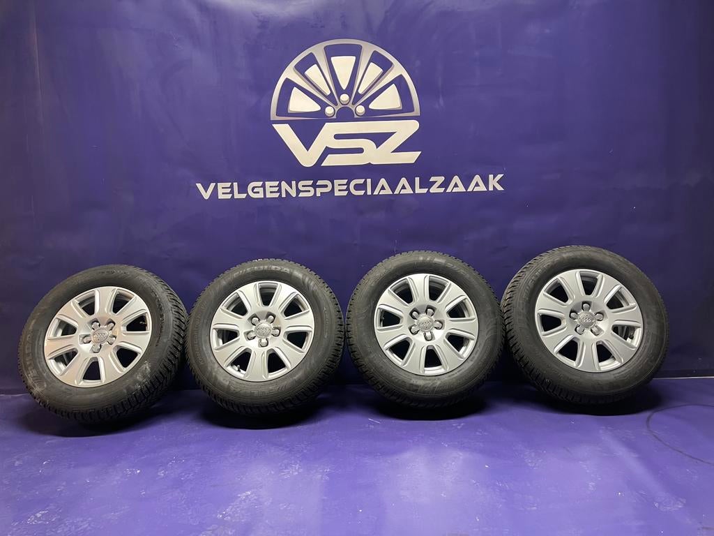 Lm velgen 16 inch Audi Q2 met winterbanden, Ophalen, 16 inch, Banden en Velgen, Winterbanden