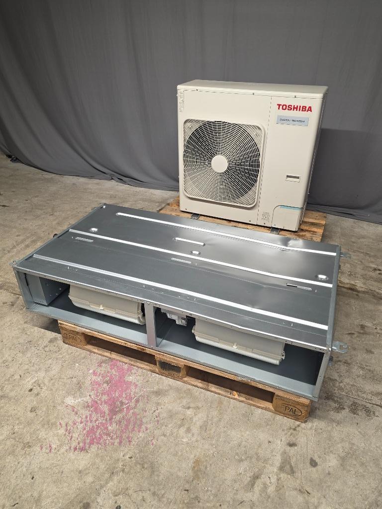 Toshiba Digital Inverter satelliet/kanaal airco 11,2 kW R32, Koelen en Ontvochtigen, Timer, Plafondventilator, 3 snelheden of meer