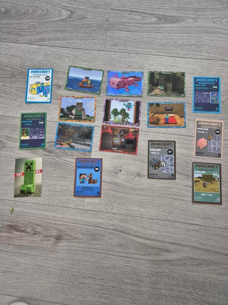 Minecraft kaartjes, Ophalen of Verzenden, Zo goed als nieuw, Meerdere kaarten