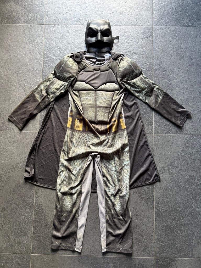 Origineel Marvel Batman Kostuum - Maat 7-8 jaar, Ophalen of Verzenden, Zo goed als nieuw, 122 t/m 128, Jongen