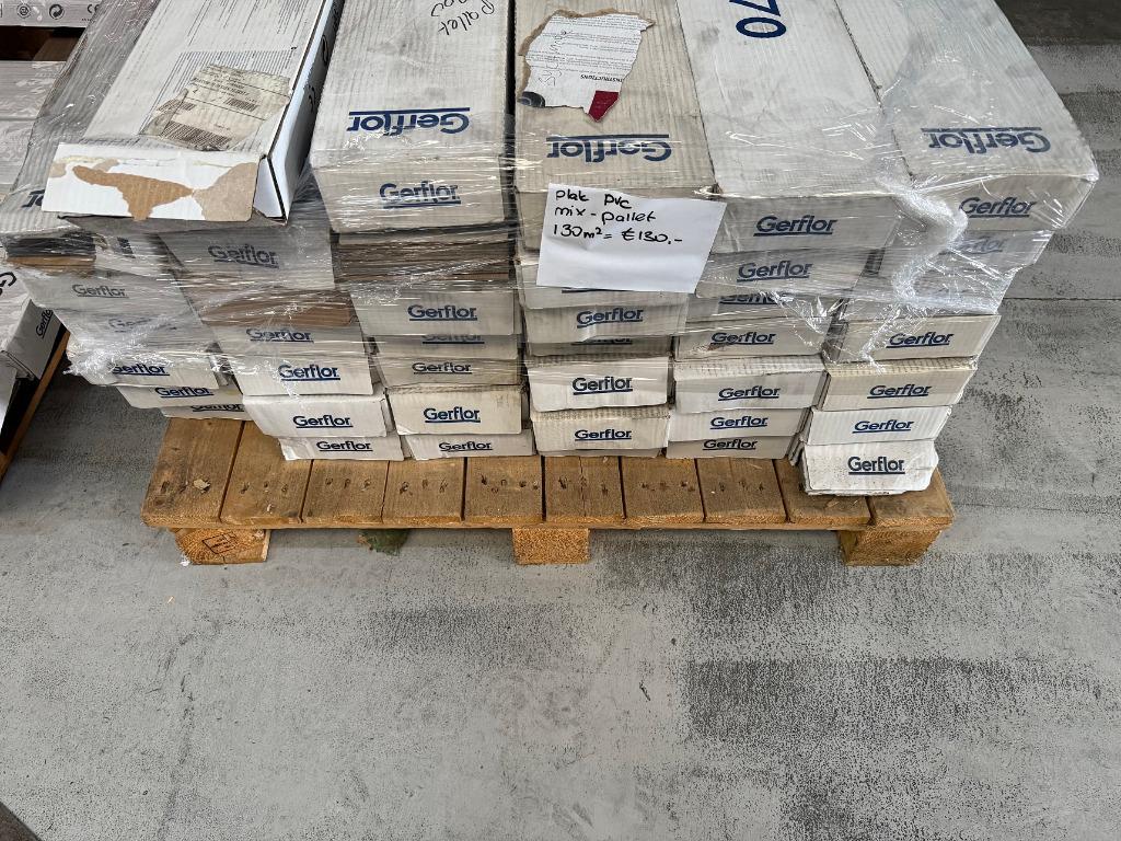 Rest Partij Visgraat Pvc Plak €1,00p/m2 | 260m2 voorraad, Ophalen, 75 m² of meer, Nieuw, Crème