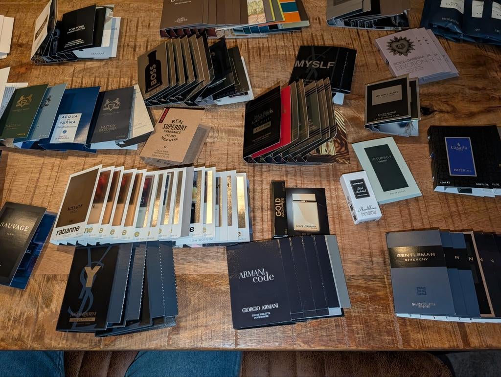 Heren parfum verrassingpakket samples/proefjes/monsters, Ophalen of Verzenden, Nieuw