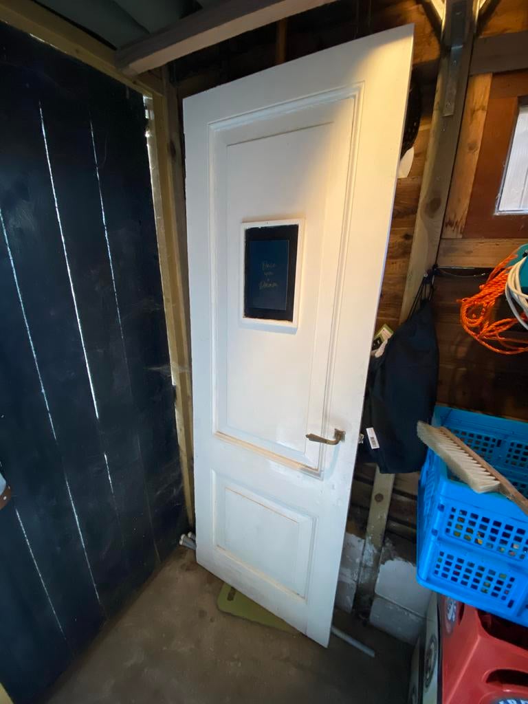 Smalle paneeldeur - Binnendeur, Doe-het-zelf en Verbouw, Deuren en Horren, Ophalen, Gebruikt, Minder dan 80 cm, Binnendeur