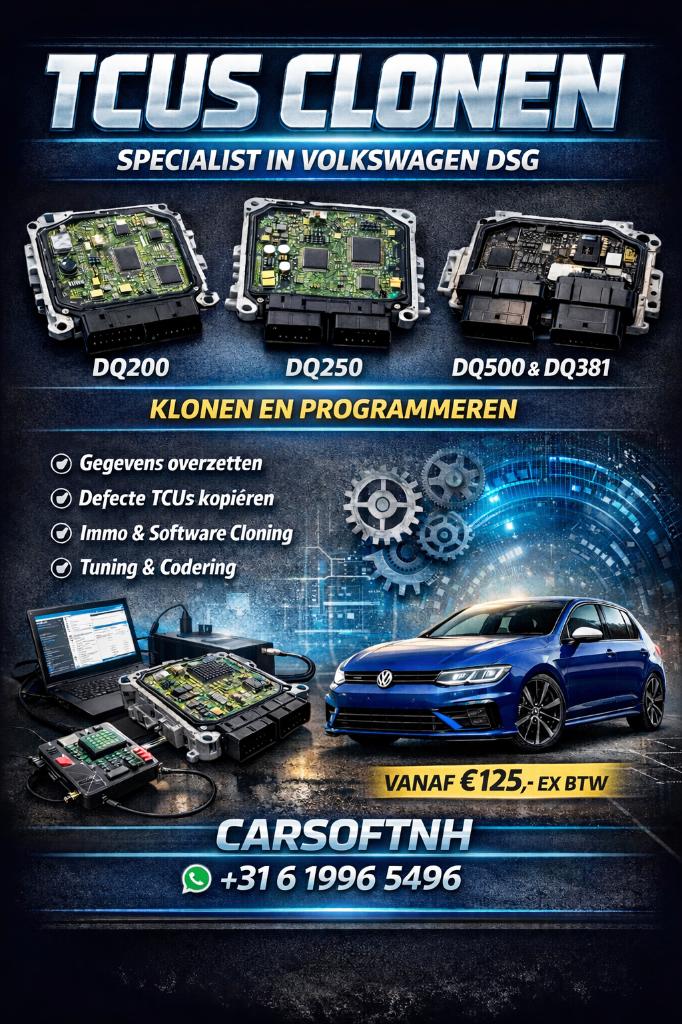DSG Mechatronic klonen (clonen) DQ200 VW/AUDI Seat Skoda, Auto-onderdelen, Transmissie en Toebehoren, Skoda, Nieuw, Ophalen