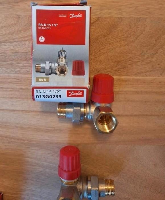 Thermostaat kraan verwarming Danfoss RA-N 15 1/2", Ophalen of Verzenden, Nieuw, Rvs, Kraan