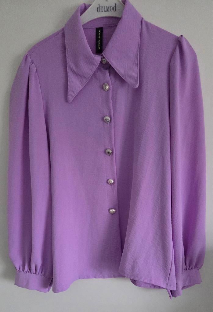 Blouse in nieuwstaat | New Collection | Maat: TU, Maat 38/40 (M), Paars, Ophalen of Verzenden, Zo goed als nieuw