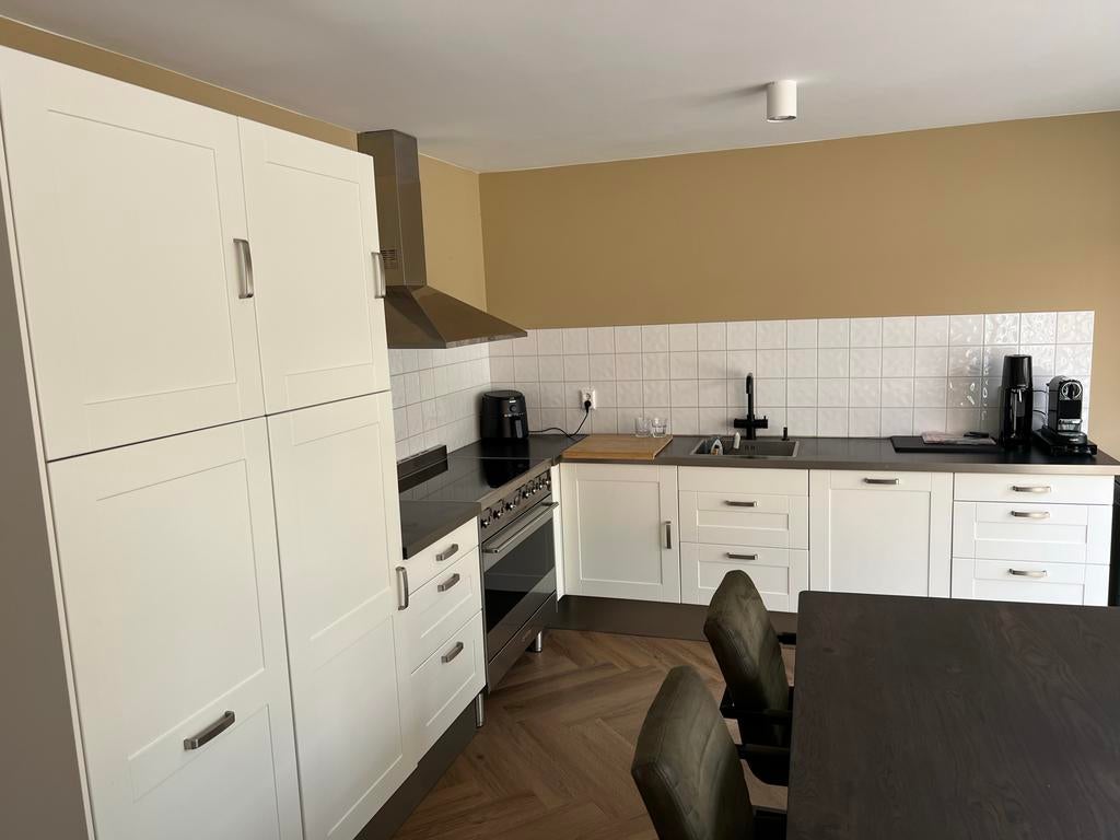 L Keuken inclusief apparatuur van Smeg, Howat, AEG en IKEA, Huis en Inrichting, Ophalen, Gebruikt, Wit, Enkelwandige keuken