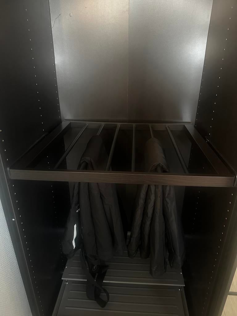 Broekenrek voor PAX kast - bruin zwart, Huis en Inrichting, Ophalen, Overige materialen, Gebruikt, 50 tot 100 cm