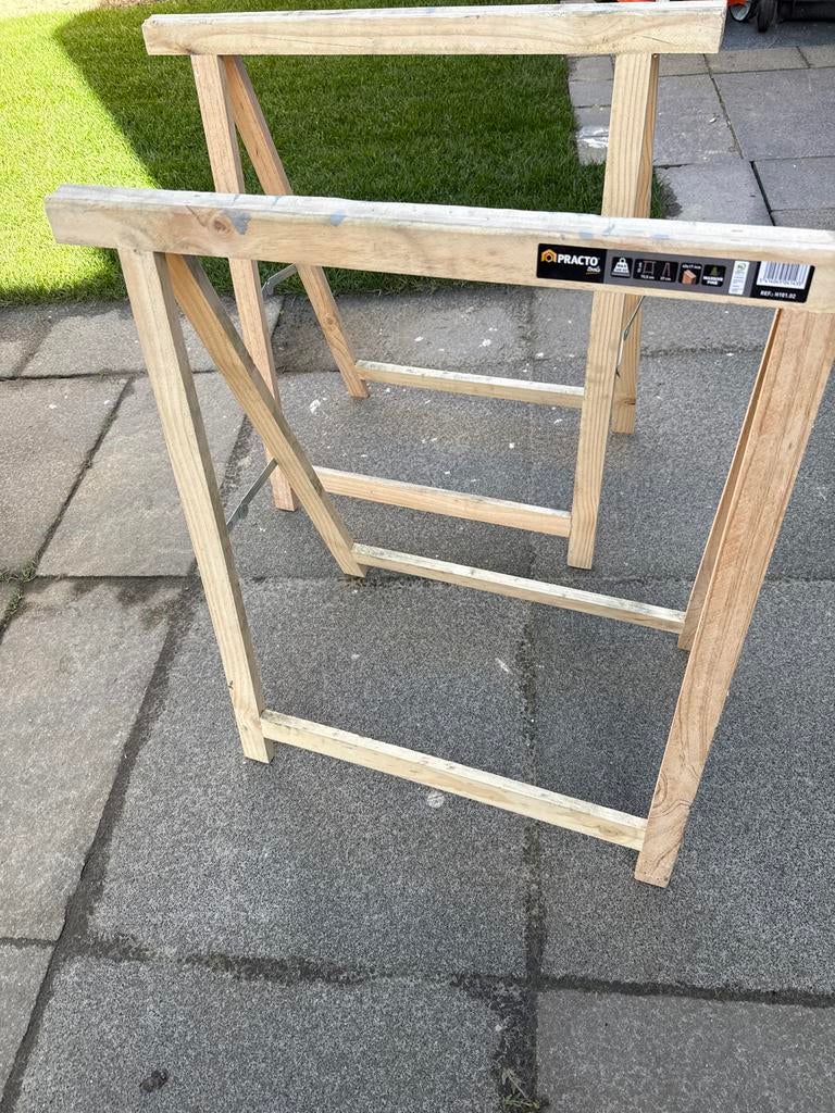 Practo schragen, Ophalen of Verzenden, Gebruikt, Minder dan 70 cm, Inklapbaar