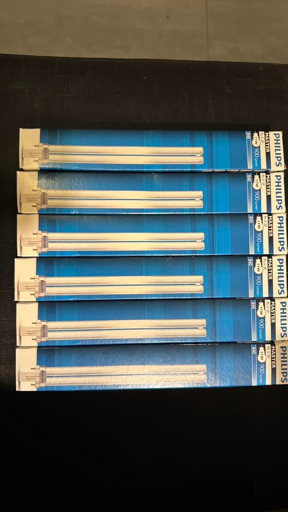 7 stuks philips master PL-S 2P 11W 900lumen, Minder dan 30 watt, Nieuw, Bipin of Steekvoet, Ophalen of Verzenden