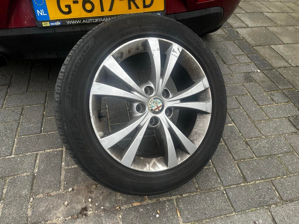 Set Banden met velgen 16 inch Alfa romeo Giulietta, Ophalen, Gebruikt, Overige typen