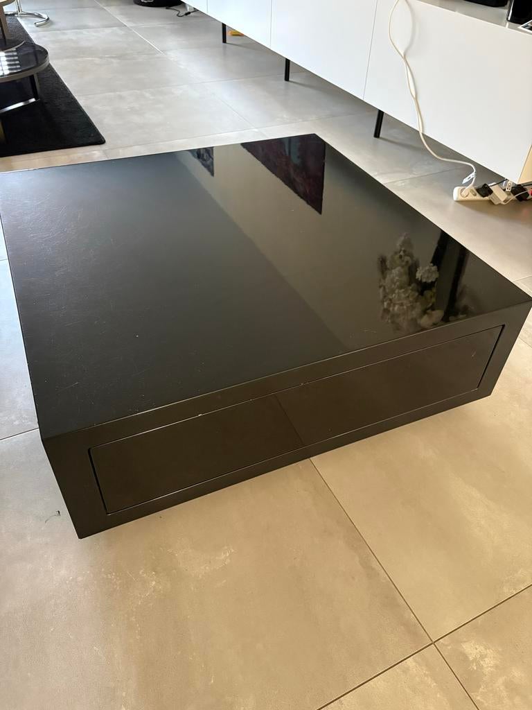 Prachtige Salontafel Van Goossens, Overige materialen, Gebruikt, 50 tot 75 cm, Vierkant