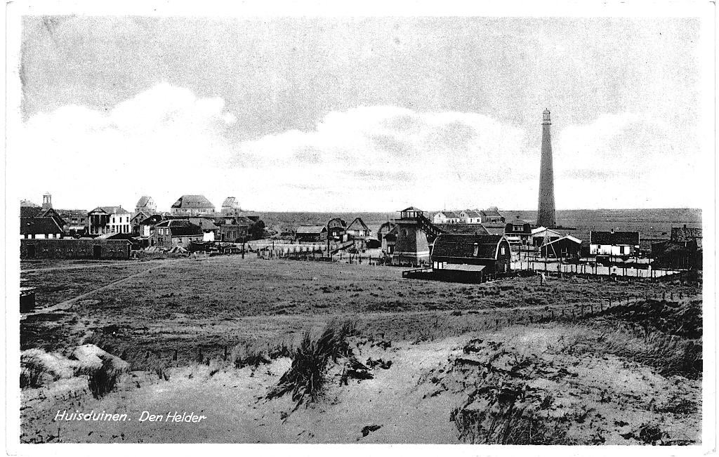 700703 Den Helder NH 1932 Huisduinen Gelopen met postzegel