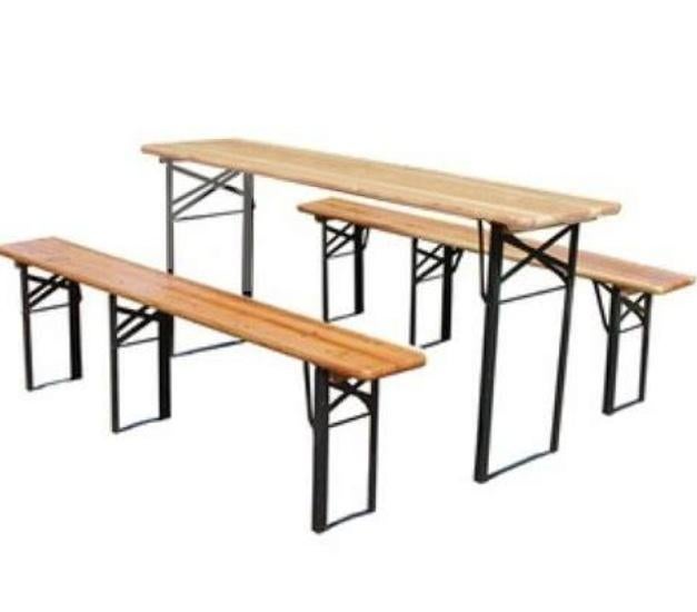 Biertafel en banken, Ophalen, Zo goed als nieuw, Overige