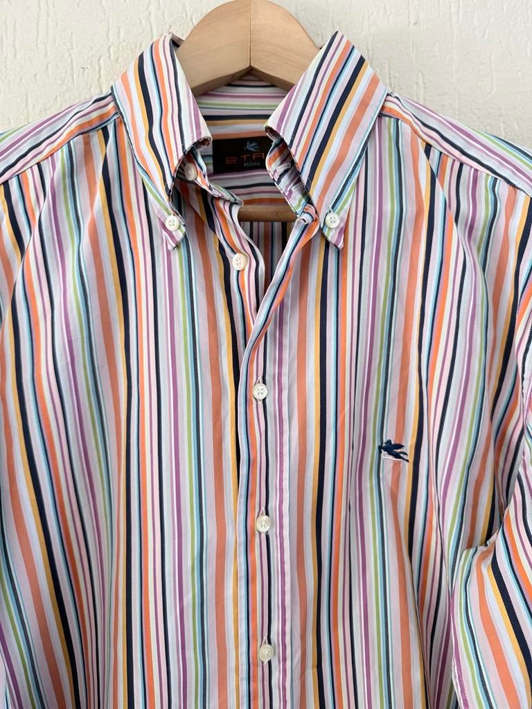 Etro overhemd L/XL, Verzenden, Zo goed als nieuw, Blauw