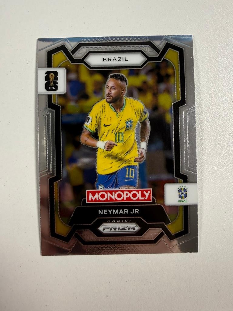 15 Neymar JR Prizm Monopoly World Cup 2026, Ophalen of Verzenden, Nieuw, Buitenlandse clubs, Poster, Plaatje of Sticker