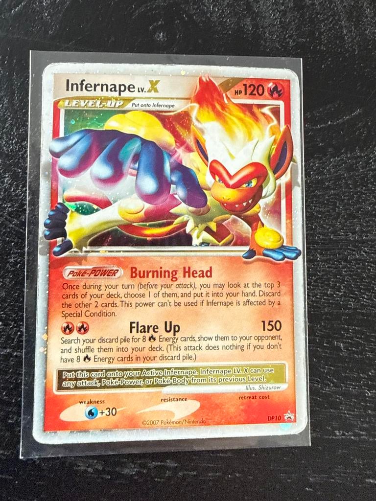 Infernape X dp10 promo pokemonkaart, Ophalen of Verzenden, Zo goed als nieuw