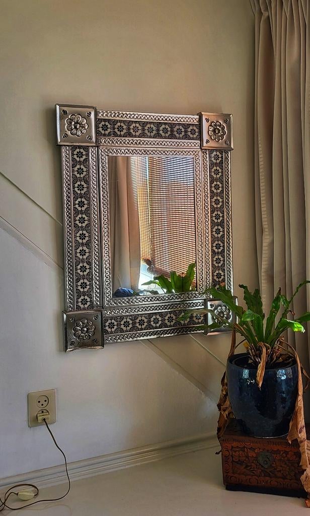 Marokkaanse spiegel, Huis en Inrichting, Woonaccessoires | Spiegels, Ophalen, Gebruikt, 100 tot 150 cm, Rechthoekig