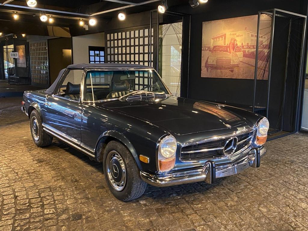 Mercedes-Benz SL-Klasse 280 Pagode (bj 1969, automaat), Auto's, Automaat, Cabriolet, Blauw, Mercedes-Benz