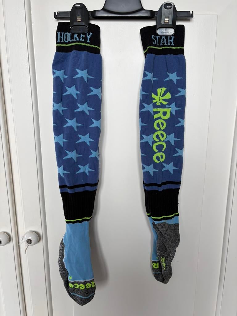Reece hockeysokken blauw hockey Star hockey mt 36-40, Sport en Fitness, Hockey, Zo goed als nieuw, Kleding, Ophalen of Verzenden