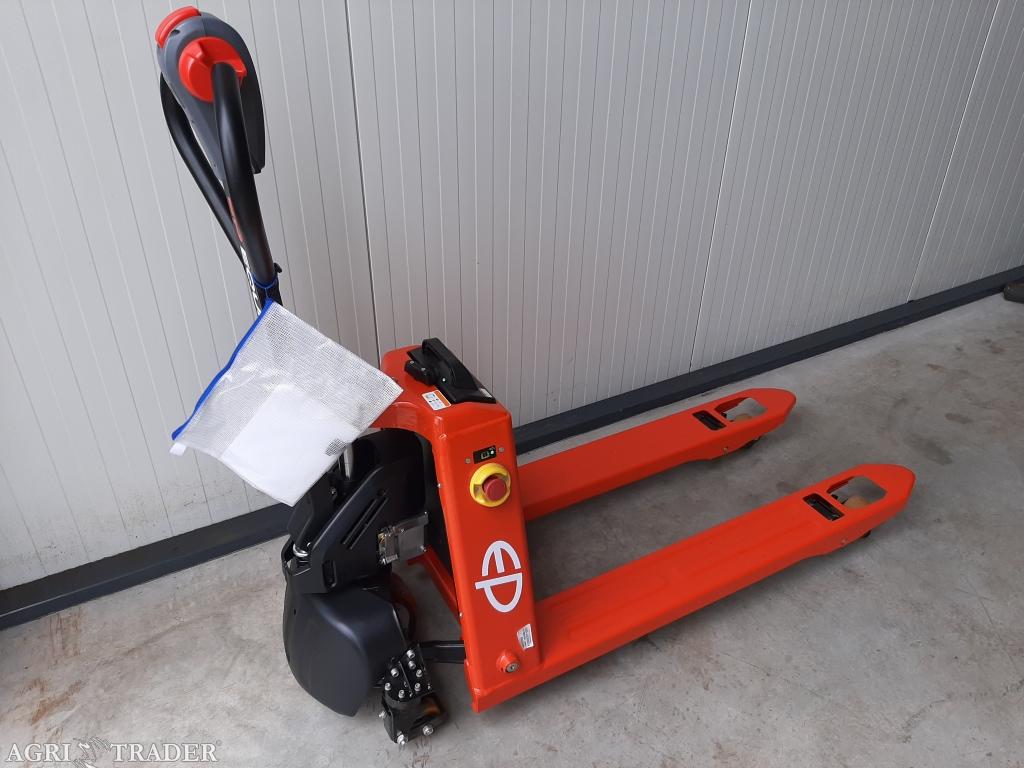 Elektrische Palletwagen 1500 kg compact Lithium ion, Ophalen, -, Niet opgegeven, Zo goed als nieuw