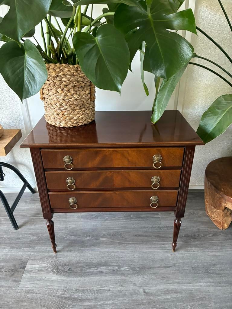 Vintage ladekast, Ophalen, 50 tot 100 cm, Zo goed als nieuw, 3 of 4 laden