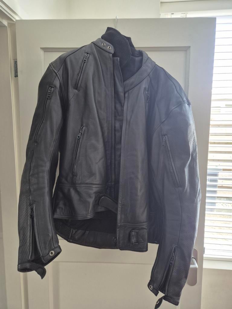 Nette, vintage zwart leren Triumph motorjas, maat L,, Motoren, Kleding | Motorkleding, Heren, Triumph, Jas | leer, Ophalen of Verzenden