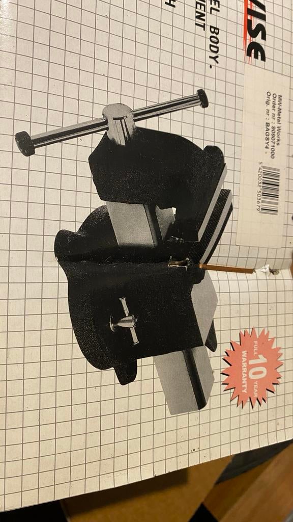 Nieuwe 4" Stalen Bankschroef met 360 Draaibare Basis, Ophalen of Verzenden, Nieuw