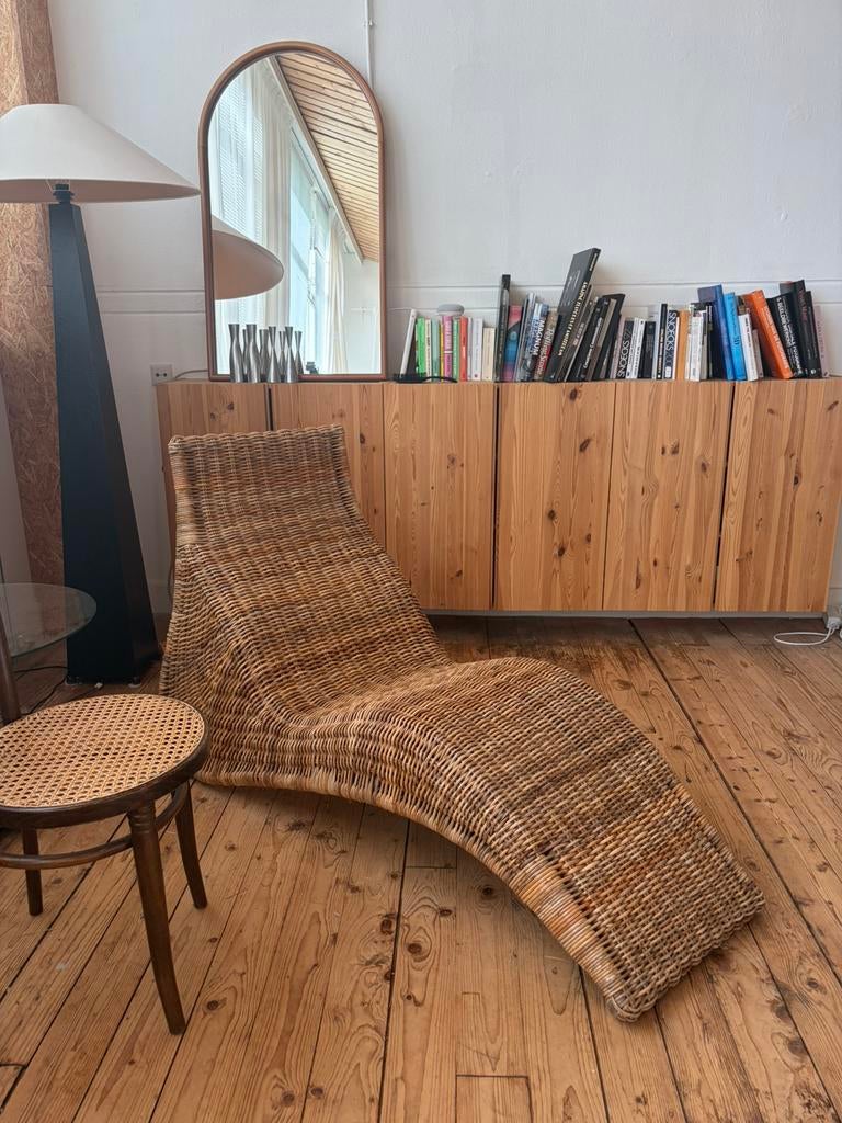 IKEA Karlskrona ligstoel vintage design, Ophalen, Zo goed als nieuw, Eenpersoons, Minder dan 150 cm