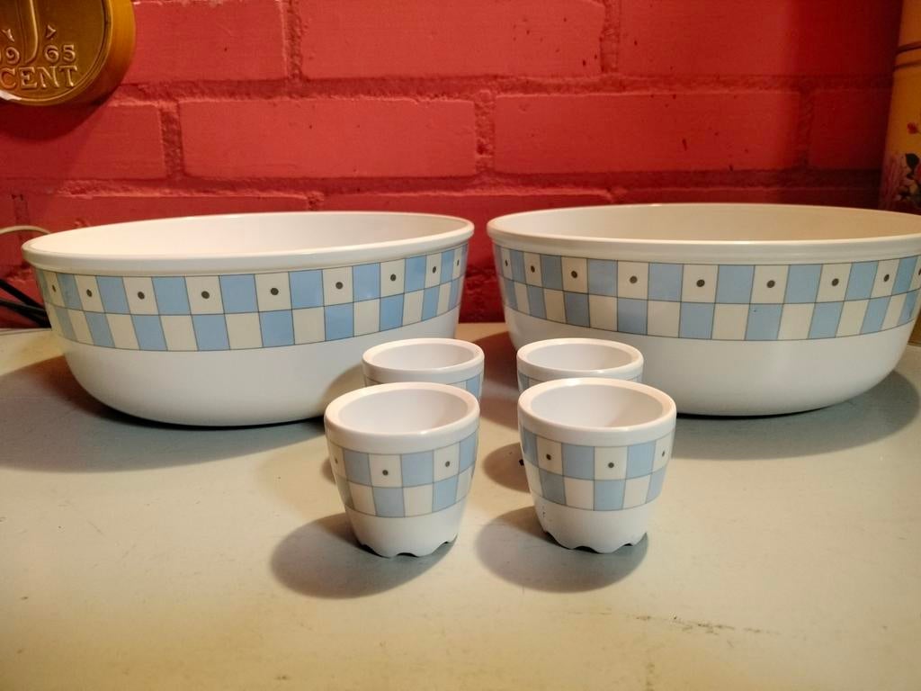 Mepal Rosti kommen en eierdoppen, Caravans en Kamperen, Ophalen of Verzenden, Gebruikt