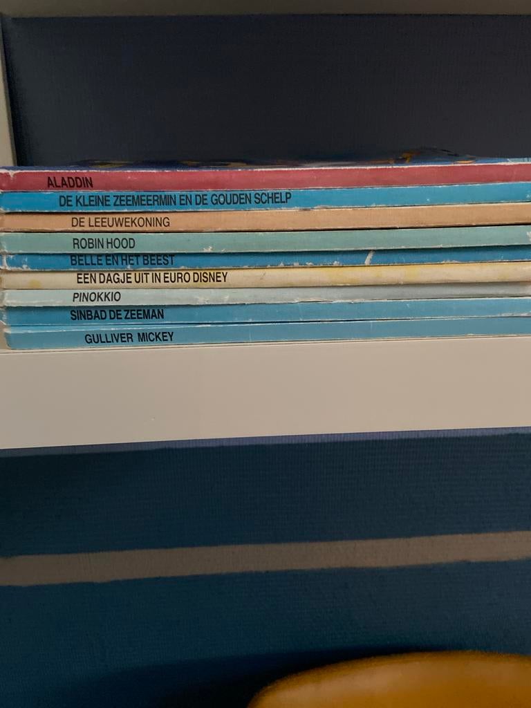 Disney kinderleesboekjes: Aladdin, Leeuwenkoning, Pinokkio e, Ophalen of Verzenden, Gelezen, Sprookjes
