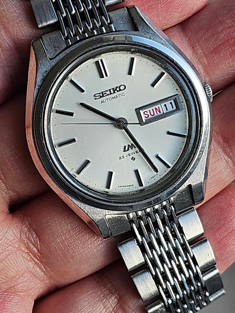Vintage Seiko LM Automatisch Herenhorloge, Ophalen of Verzenden, Seiko