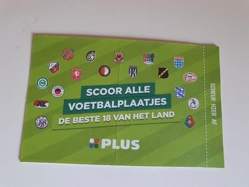 Voetbalplaatjes van de Plus supermarkt - 6 pakjes, Verzamelen, Plus, Ophalen of Verzenden