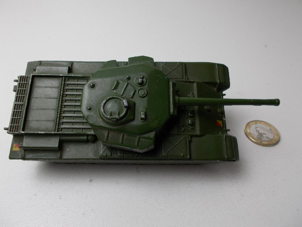 1954 Dinky Supertoys 651 CENTURION TANK + RUPSBANDEN! (-X-), Hobby en Vrije tijd, Modelauto's | 1:43, Ophalen of Verzenden, Zo goed als nieuw