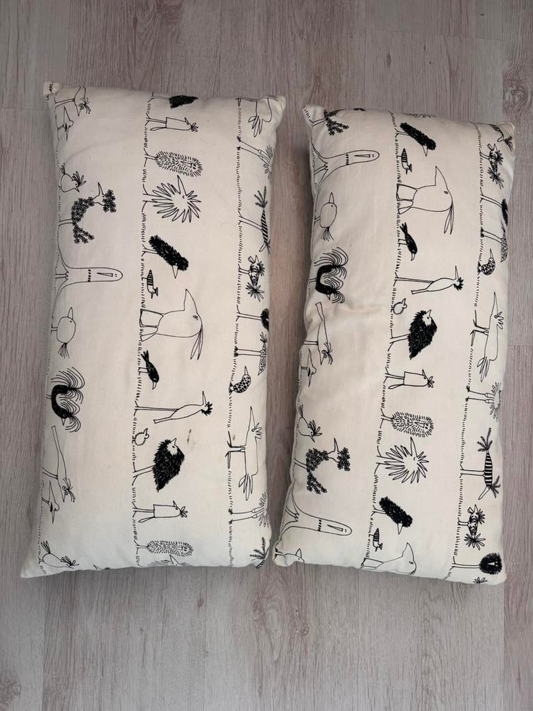 2 ikea kussens, Ophalen, Zo goed als nieuw, Wit, Rechthoekig