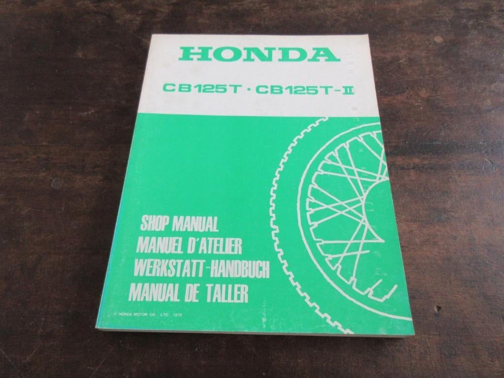 Honda CB125T CB125T-II CB125T2 werkplaatshandboek manual, Motoren, Ophalen of Verzenden, Honda
