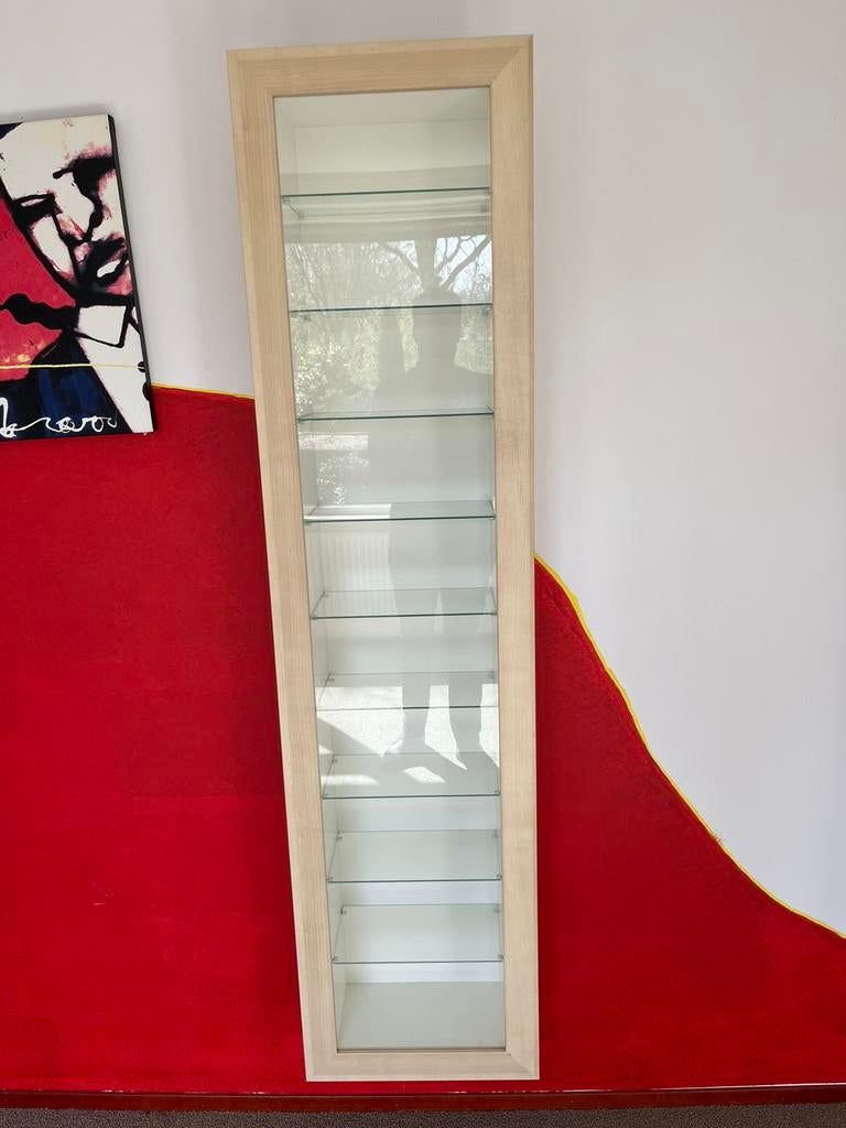 Vitrinekastje, Huis en Inrichting, Kasten | Vitrinekasten, Ophalen, Minder dan 50 cm, Gebruikt, Eikenhout