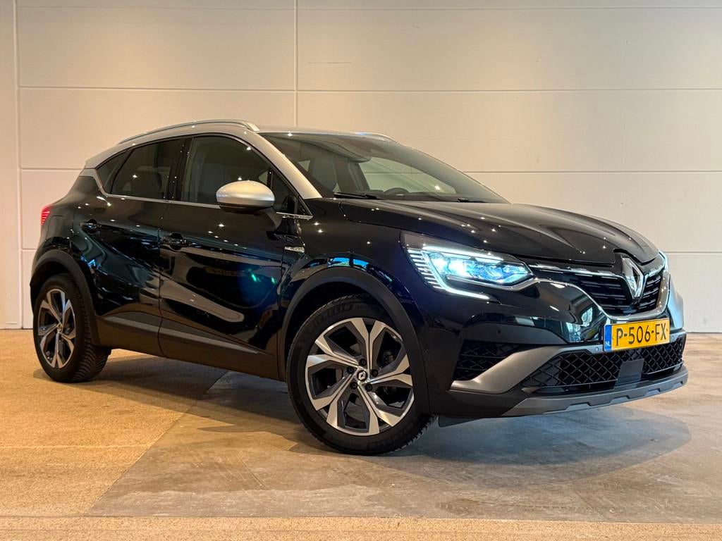 Renault Captur 1.3 TCe 140 R.S. Line Mild hybride vol opties, Gebruikt, 4 cilinders, Leder en Stof, Zwart