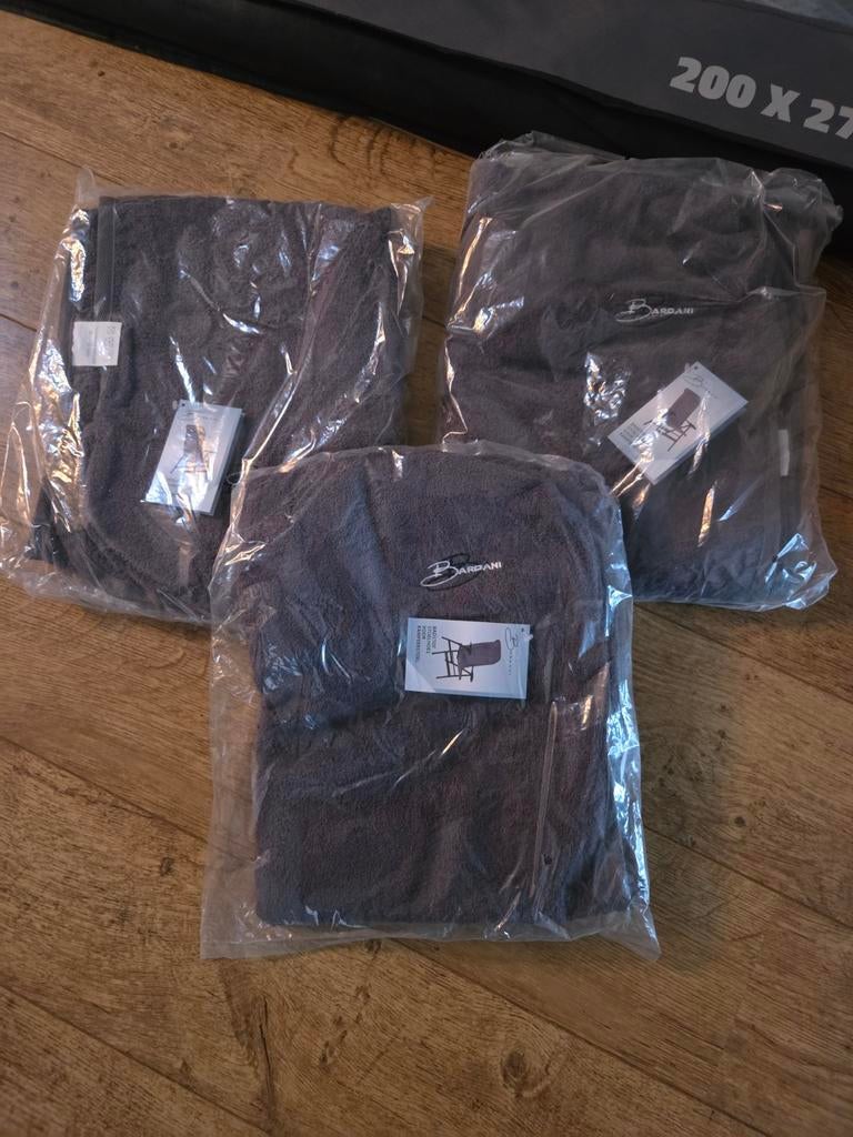 3 Bardani badstof stoelhoezen voor kampeerstoel grijs, Ophalen of Verzenden, Nieuw